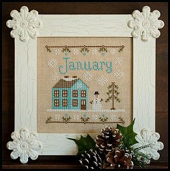 Country Cottage Needleworks - Cottage of the Month - January Cottage MAIN