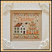 Country Cottage Needleworks - Cottage of the Month - October Cottage THUMBNAIL