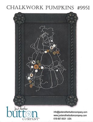 Just Another Button Company - Chalkwork Pumpkins MAIN