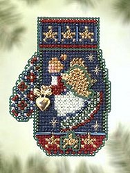 Mill Hill Bead Kit Charmed Mittens - Angel Heart MAIN