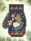 Mill Hill Bead Kit Charmed Mittens - Angel Heart THUMBNAIL