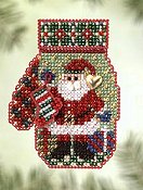 Mill Hill Bead Kit Charmed Mitten - Santa's Night THUMBNAIL