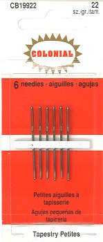Colonial Tapestry Petite Needles (Size 22) MAIN