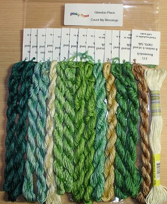 Glendon Place - Count My Blessings Dinky Dyes Silk Floss Pack MAIN