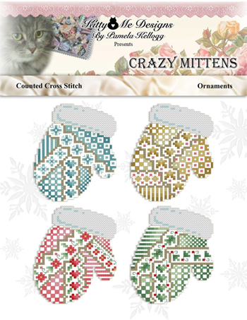 Kitty & Me Designs - Crazy Mittens Ornaments MAIN