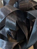 Dames of the Needle - Crinkle Ribbon 1/2 - Black THUMBNAIL