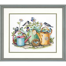 Dimensions Stamped Cross Stitch Kit - Watering Cans THUMBNAIL