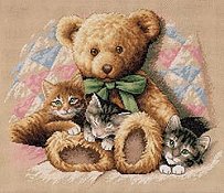 Dimensions Kit - Teddy & Kittens THUMBNAIL