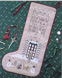 The Drawn Thread - Christmas Dreams Stocking MAIN