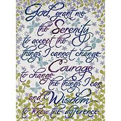 Design Works Kit - Serenity Prayer Floral THUMBNAIL