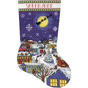 Design Works Kit - Christmas Eve Stocking Kit THUMBNAIL