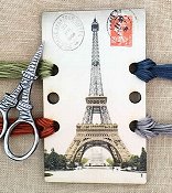 Vintage Postcard Series #7 - Eiffel Tower Threadkeep THUMBNAIL