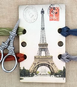 Vintage Postcard Series #7 - Eiffel Tower Threadkeep MAIN