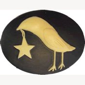 Kelmscott Designs Needle Minder - Folkart Crow w/ Star MAIN