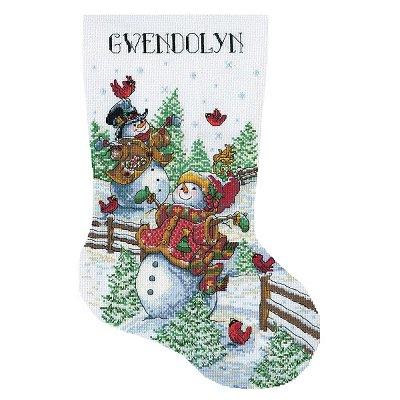 Design Works Kit - Frolicking Snowmen Stocking MAIN