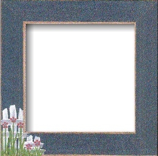 Mill Hill Wood Frame - Handpainted Flower Picket Fence MAIN