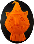 Kelmscott Designs Needle Minder - Halloween Cat MAIN