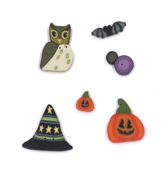 Jabco Button Pack - Praiseworthy Stitches - Haunted Hillside Farm MAIN