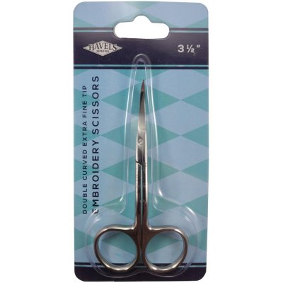 Havels Double Curved Extra Fine Tip Embroidery Scissors MAIN