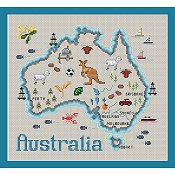 Sue Hillis Designs - Map of Australia THUMBNAIL