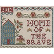 Little House Needleworks - Home of the Brave Chart w/ Threads THUMBNAIL