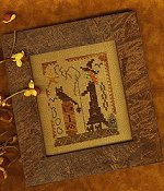 Homespun Elegance - A Halloween Year - October - Stitching Witch THUMBNAIL