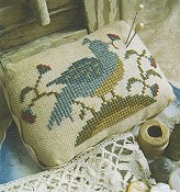 Homespun Elegance - Bird N Blossoms Pin Cushion THUMBNAIL