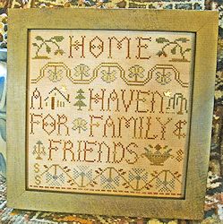 Homespun Elegance - Purely Samplers Collection- Home ~ A Haven MAIN