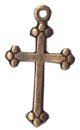 Charm - Cross Antique Gold THUMBNAIL