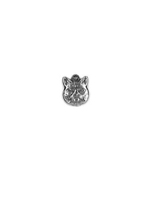 Charm - Cat Face Tiny Antique Silver MAIN