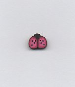 Jabco Button - 1103 Tiny Cranberry Ladybug MAIN