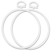 Stitch A Frame - 3.75" Round White THUMBNAIL
