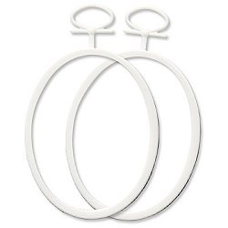 Stitch A Frame - 2.75" Oval Mini White MAIN