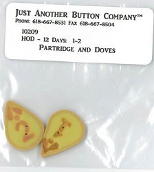 Jabco Button Pack - Hands On Design - 12 Days - Partridge & Dove MAIN