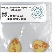 Jabco Button Pack - Hands On Design - 12 Days - Ring & Geese THUMBNAIL