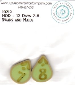 Jabco Button Pack - Hands On Design - 12 Days - Swans & Maids MAIN