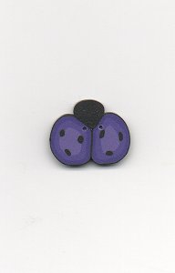 Jabco Button 1154.M Medium Purple Ladybug MAIN