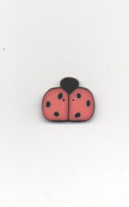 Jabco Button 1156.M Medium Orange Ladybug MAIN