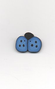Jabco Button 1157.M Medium Blue Ladybug MAIN