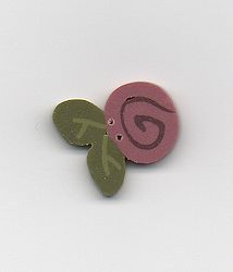 Jabco Button - 2307 Mauve Swirly Bud MAIN