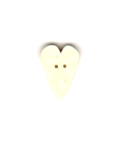 Jabco Button - 3336 White Velvet Heart MAIN