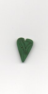Jabco Button - 3339 Green Velvet Heart MAIN