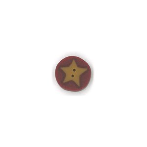 Jabco Button - 3514 Gold Star On Red MAIN