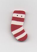 Jabco Button - 4523 Red Striped Stocking THUMBNAIL