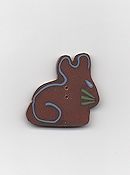 Jabco Button - 4550 Chocolate Bunny THUMBNAIL