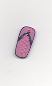 Jabco Button - 4554 Large Purple Flip Flop THUMBNAIL