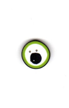 Jabco Button - 4689 Green Googly Eye MAIN