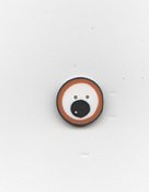 Jabco Button - 4690.S Small Orange Googly Eye THUMBNAIL
