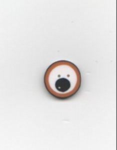 Jabco Button - 4690.S Small Orange Googly Eye MAIN