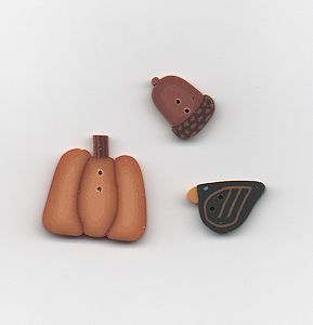 Jabco Button Pack - Heart In Hand Needleart - Perfect Pumpkin MAIN